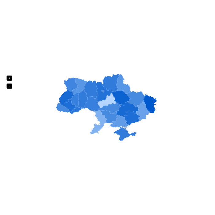 Карта продажів по країнам