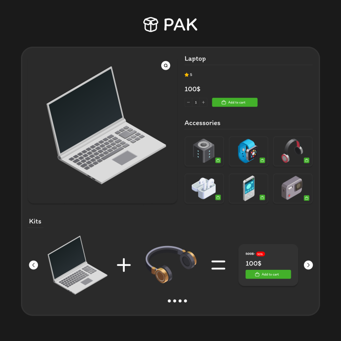 PAK - Аксесуари для товарів та комплекти