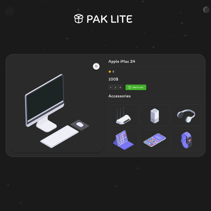Pak Lite – Аксесуари до товару